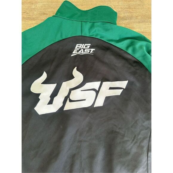 Adidas USF men’s green & black zipper jacket, size Large - Picture 4 of 9